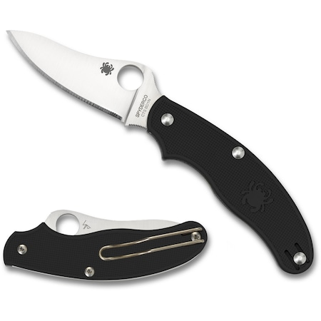 Spyderco 2024 Spyderco Uk Penknife Lightweight Black Slip Joint/Drop Point Plain SPY-C94PBK3